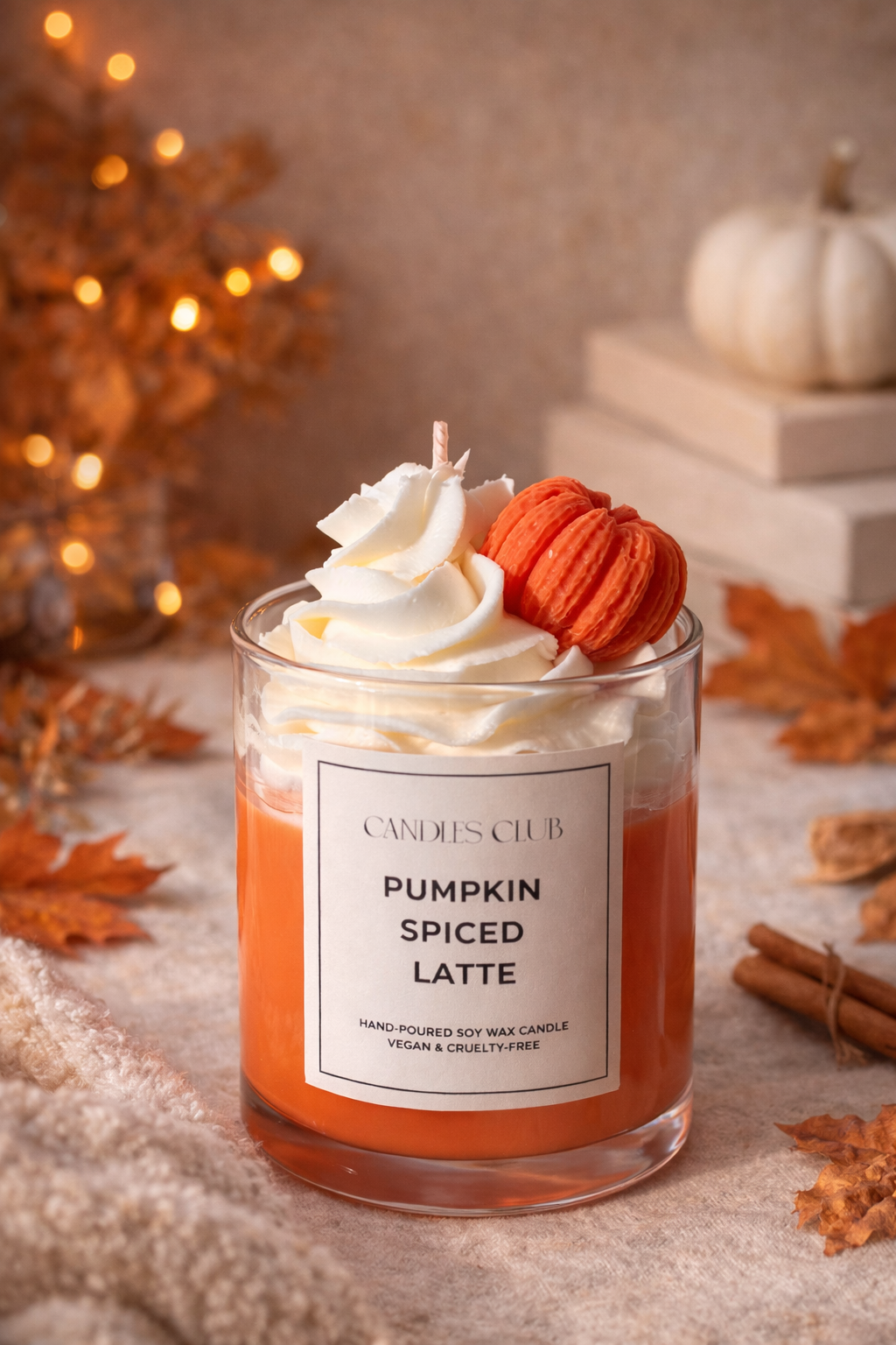 PUMPKIN SPICED LATTE - Bougie en cire de soja