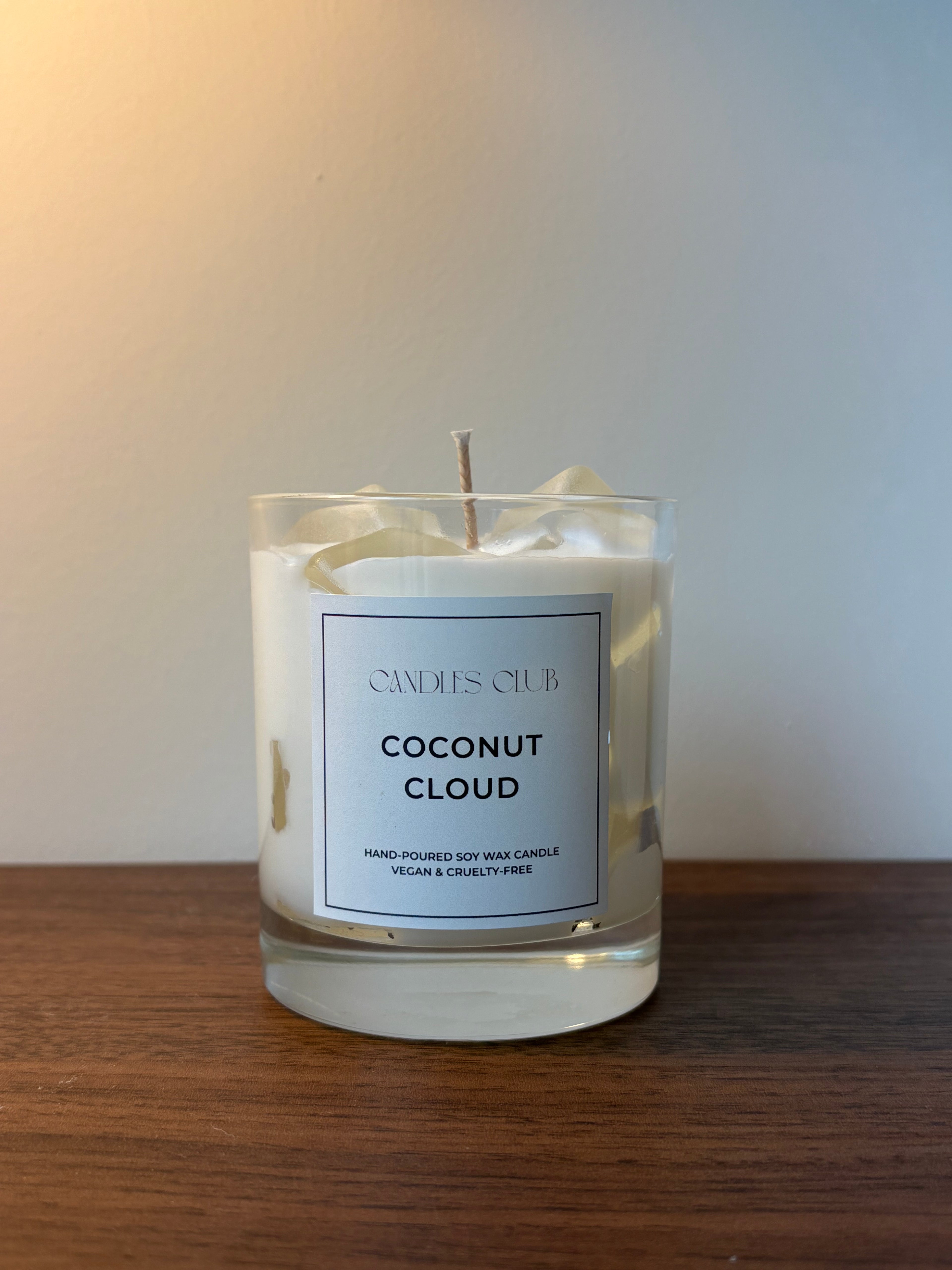 COCONUT CLOUD - Bougie en cire de soja & cire gelée