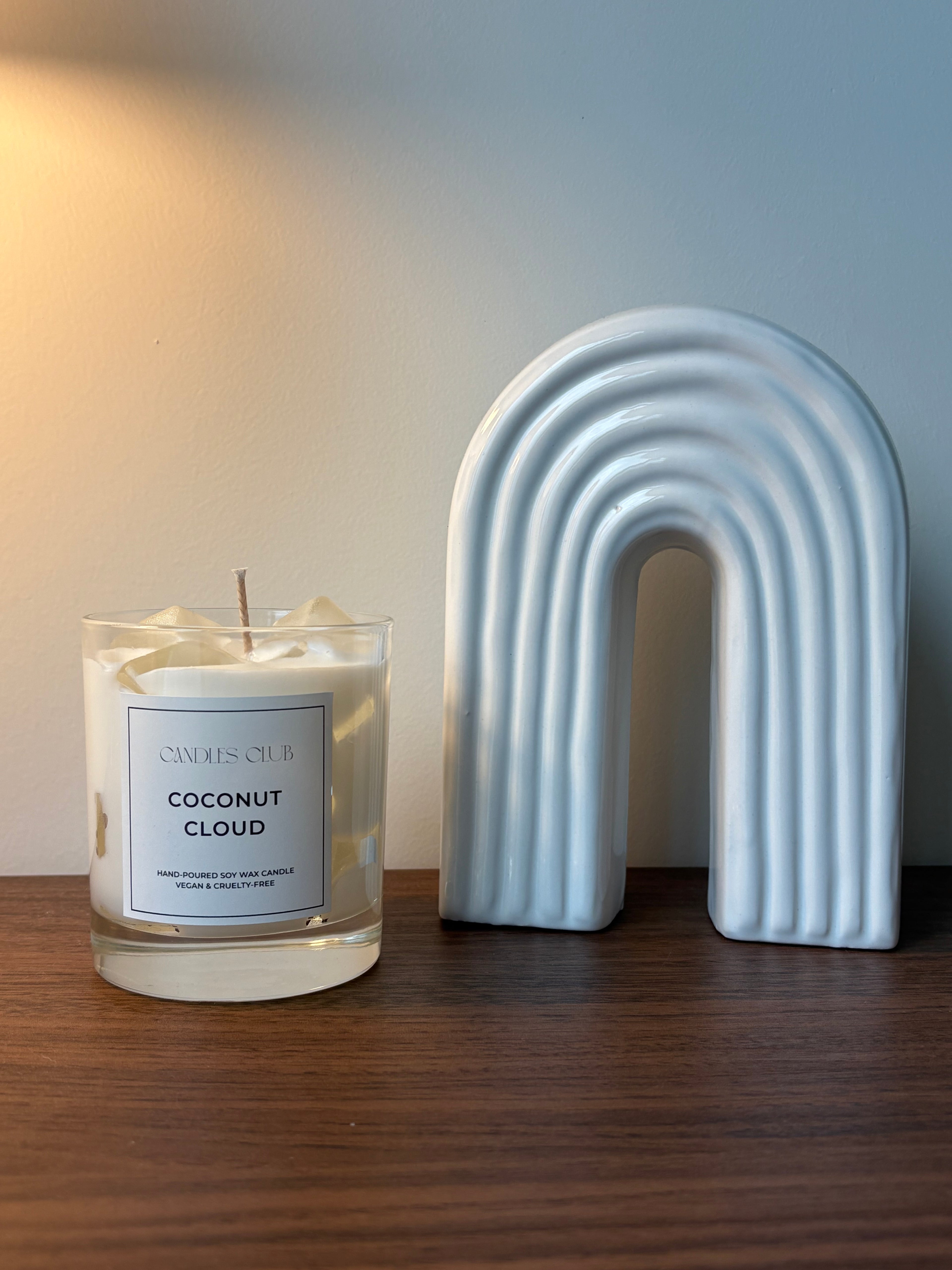 COCONUT CLOUD - Bougie en cire de soja & cire gelée