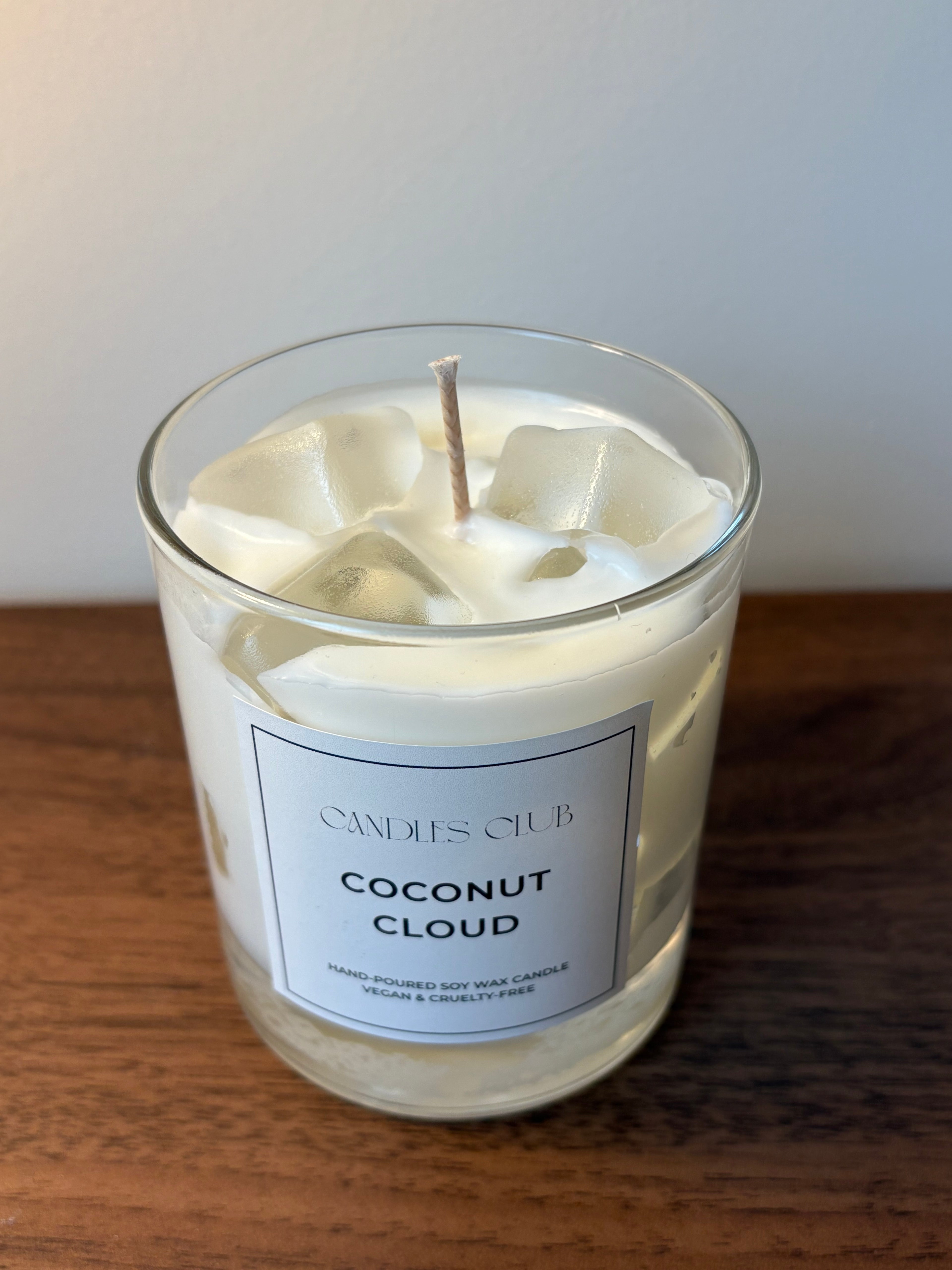 COCONUT CLOUD - Bougie en cire de soja & cire gelée