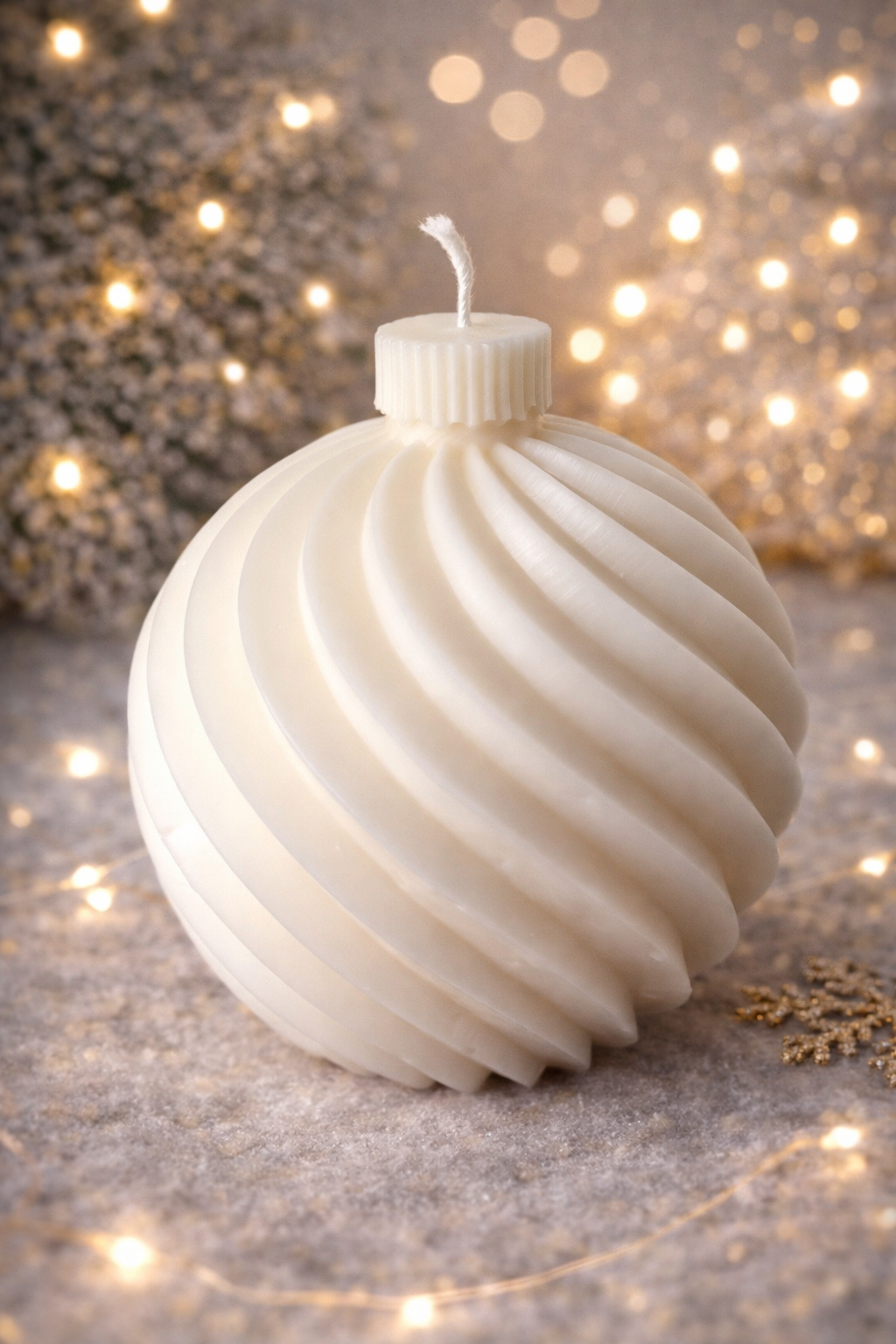 Bougie boule de Noël