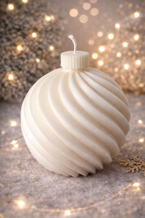 Bougie boule de Noël