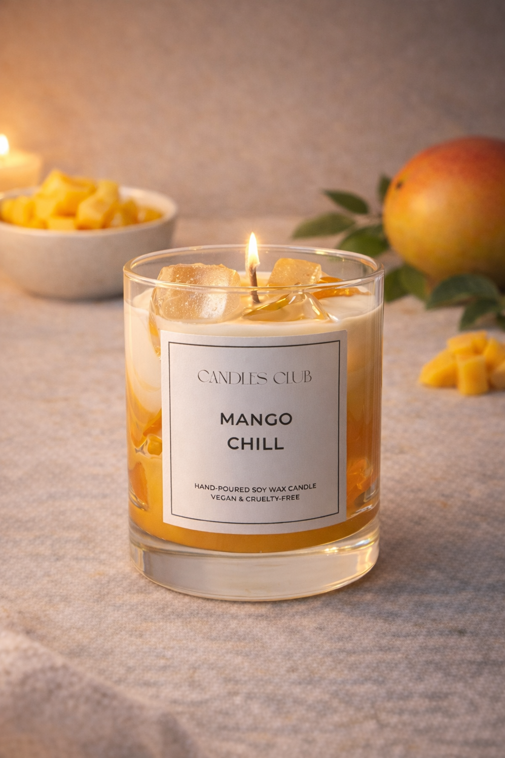 MANGO CHILL - Bougie en cire de soja & cire gelée