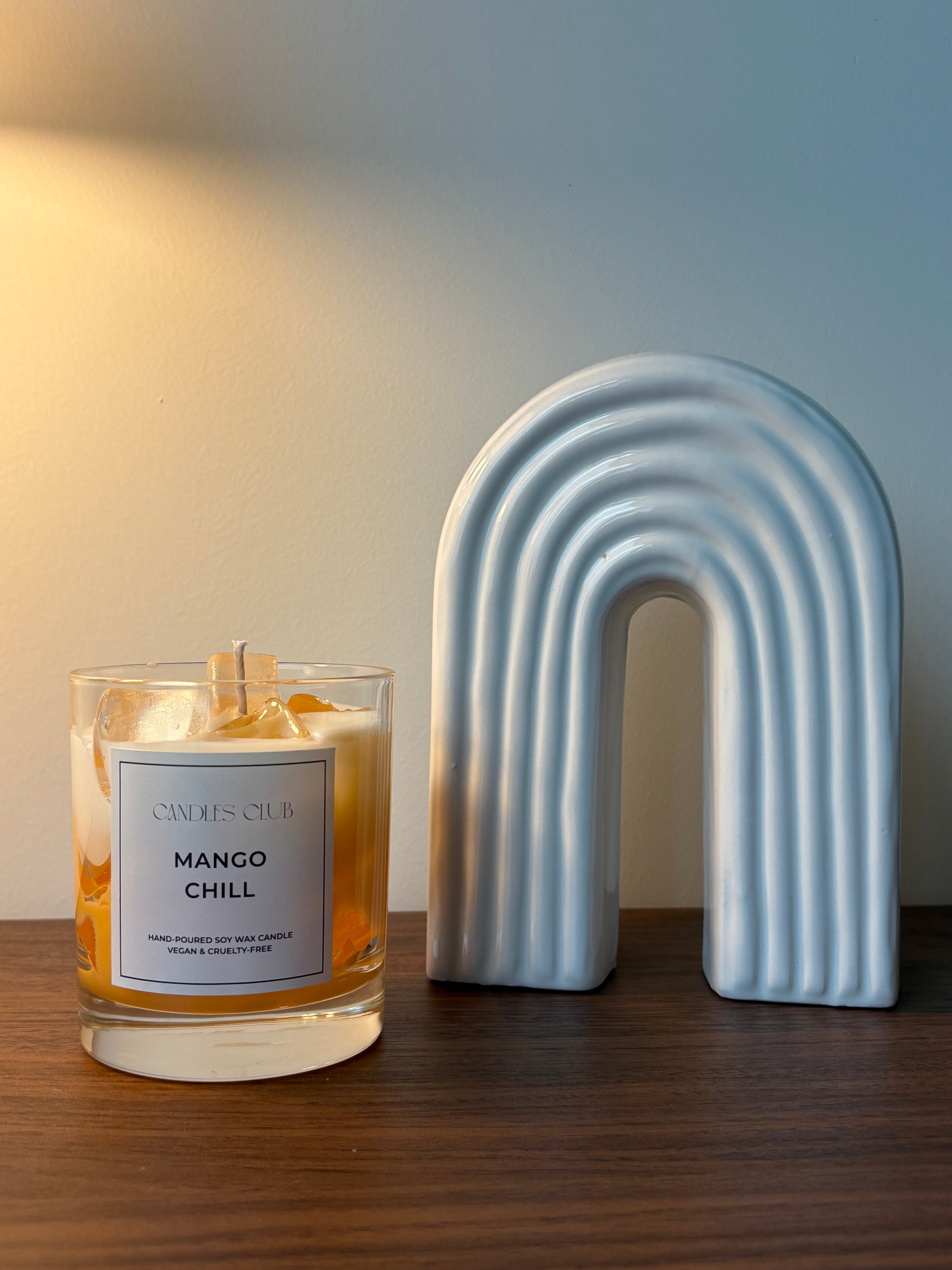 MANGO CHILL - Bougie en cire de soja & cire gelée