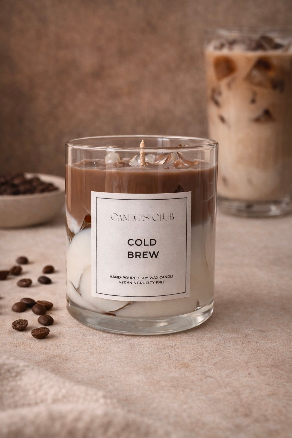 COLD BREW – Bougie en cire de soja & cire gelée