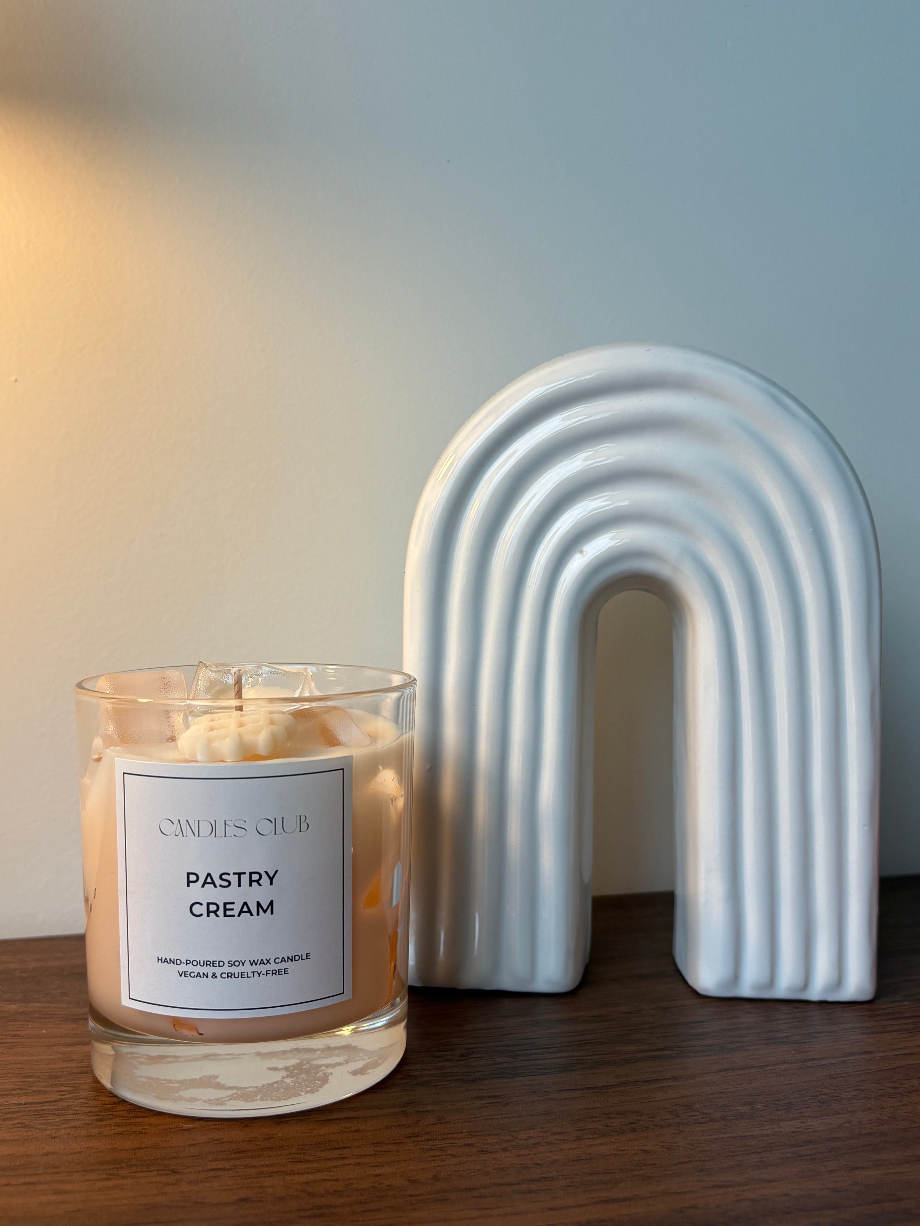 CREME PATISSIERE - Bougie en cire de soja & cire gelée