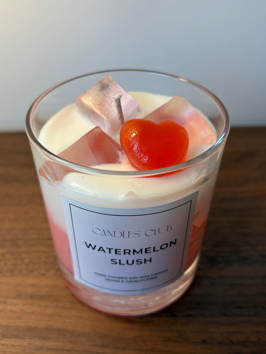 WATERMELON SLUSH - Bougie en cire de soja & cire gelée