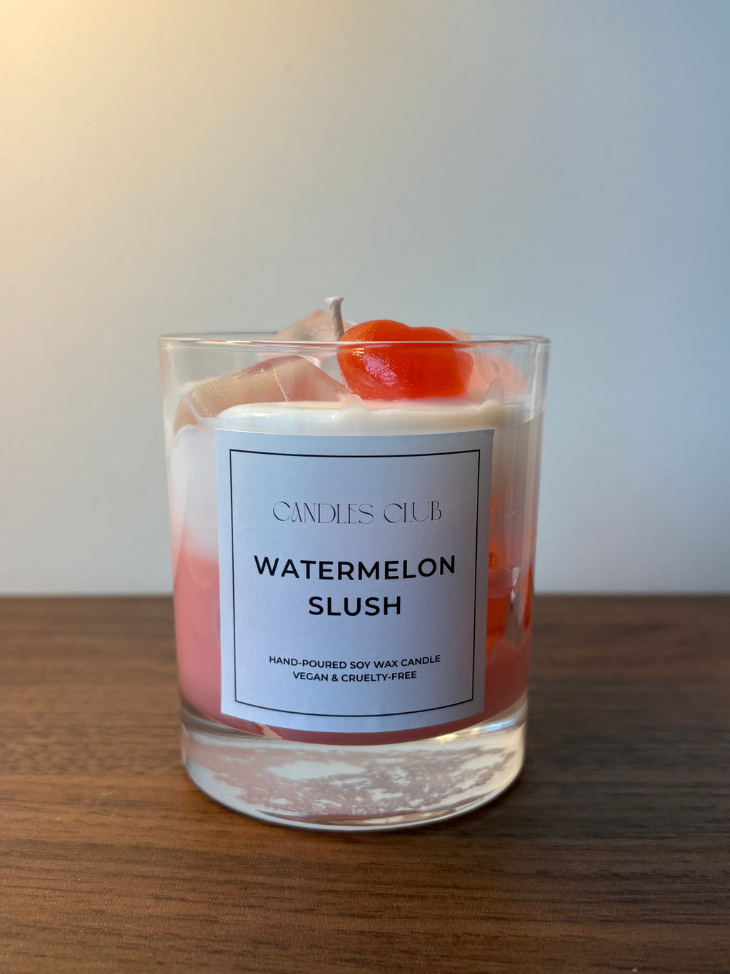 WATERMELON SLUSH - Bougie en cire de soja & cire gelée