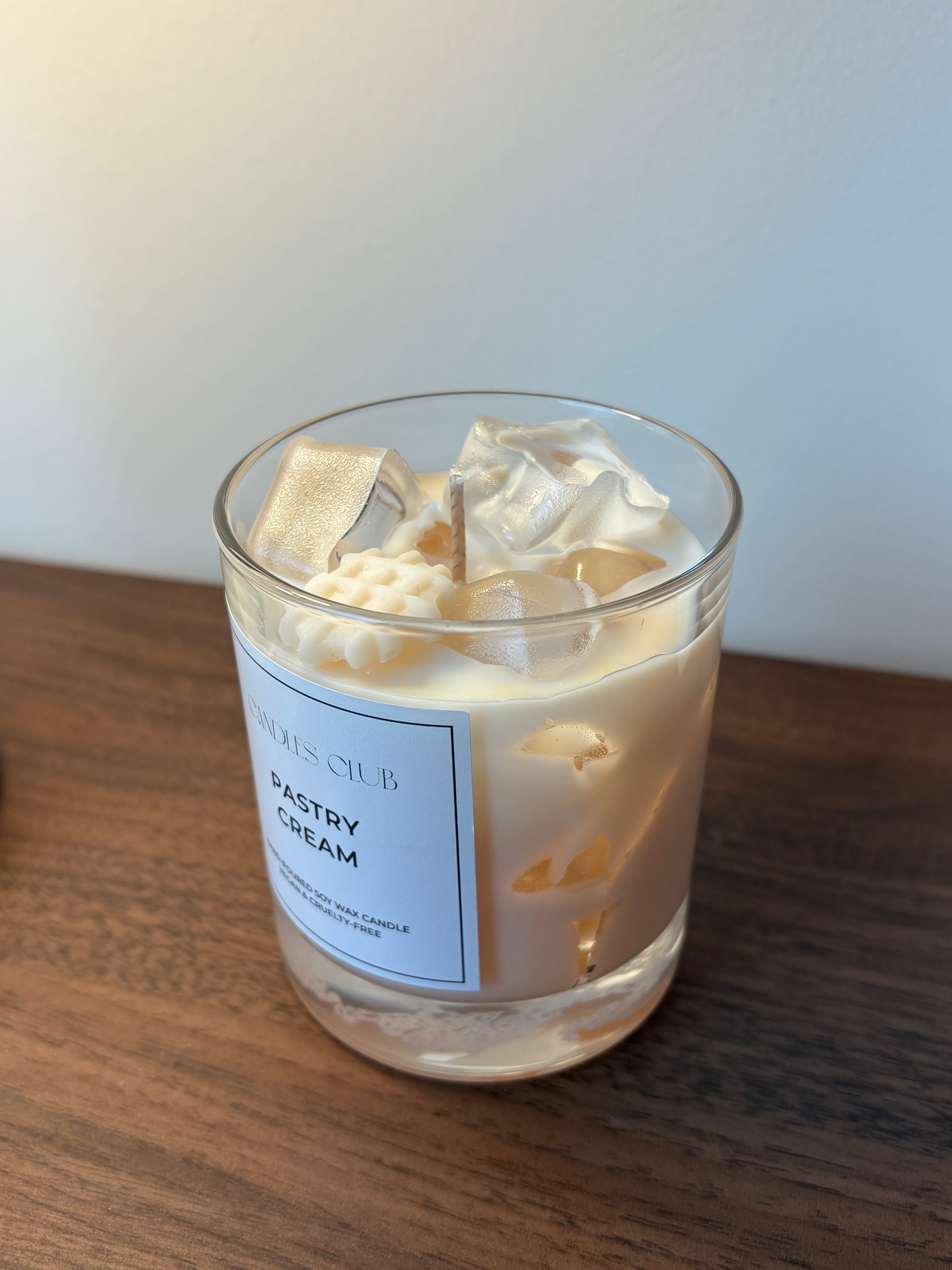 CREME PATISSIERE - Bougie en cire de soja & cire gelée
