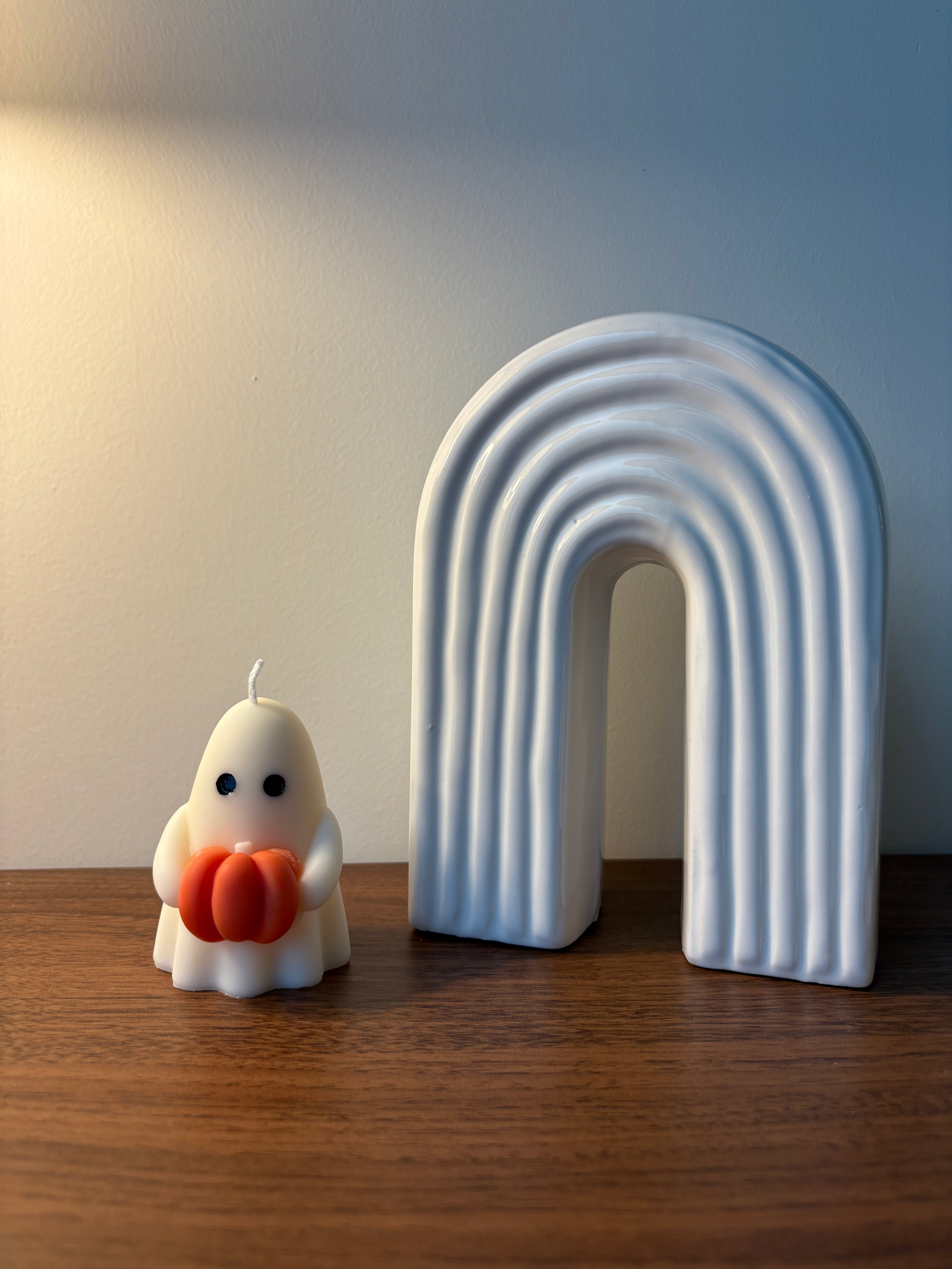 Petit fantôme d’Halloween en cire de soja