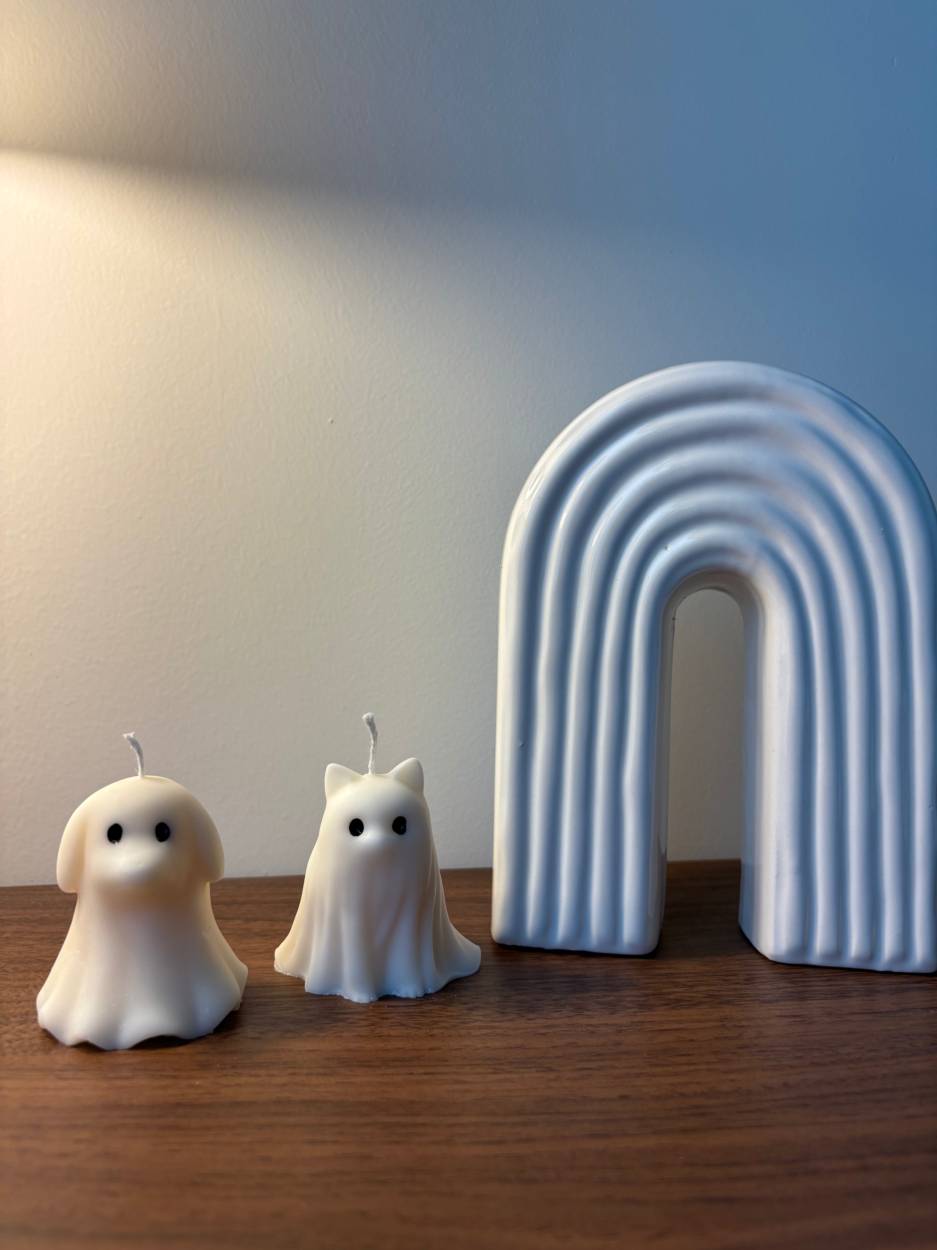 Duo Fantômes Chien & Chat – Édition Halloween