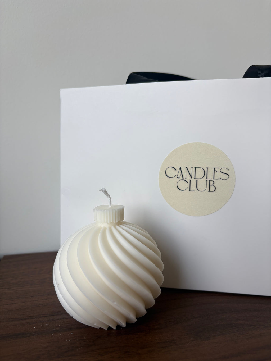 Bougie boule de Noël