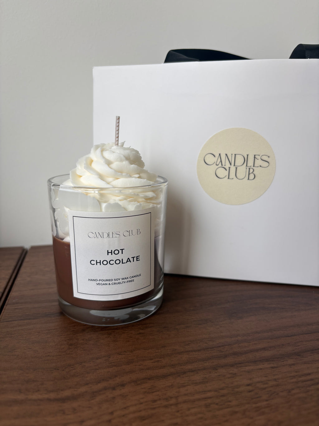 HOT CHOCOLATE - Bougie en cire de soja & cire gelée