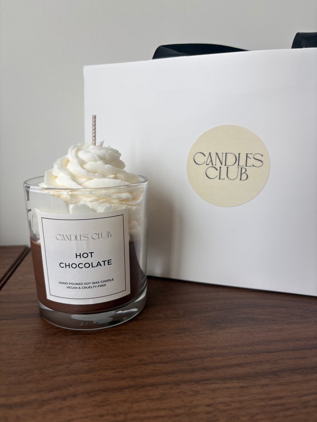 HOT CHOCOLATE - Bougie en cire de soja & cire gelée