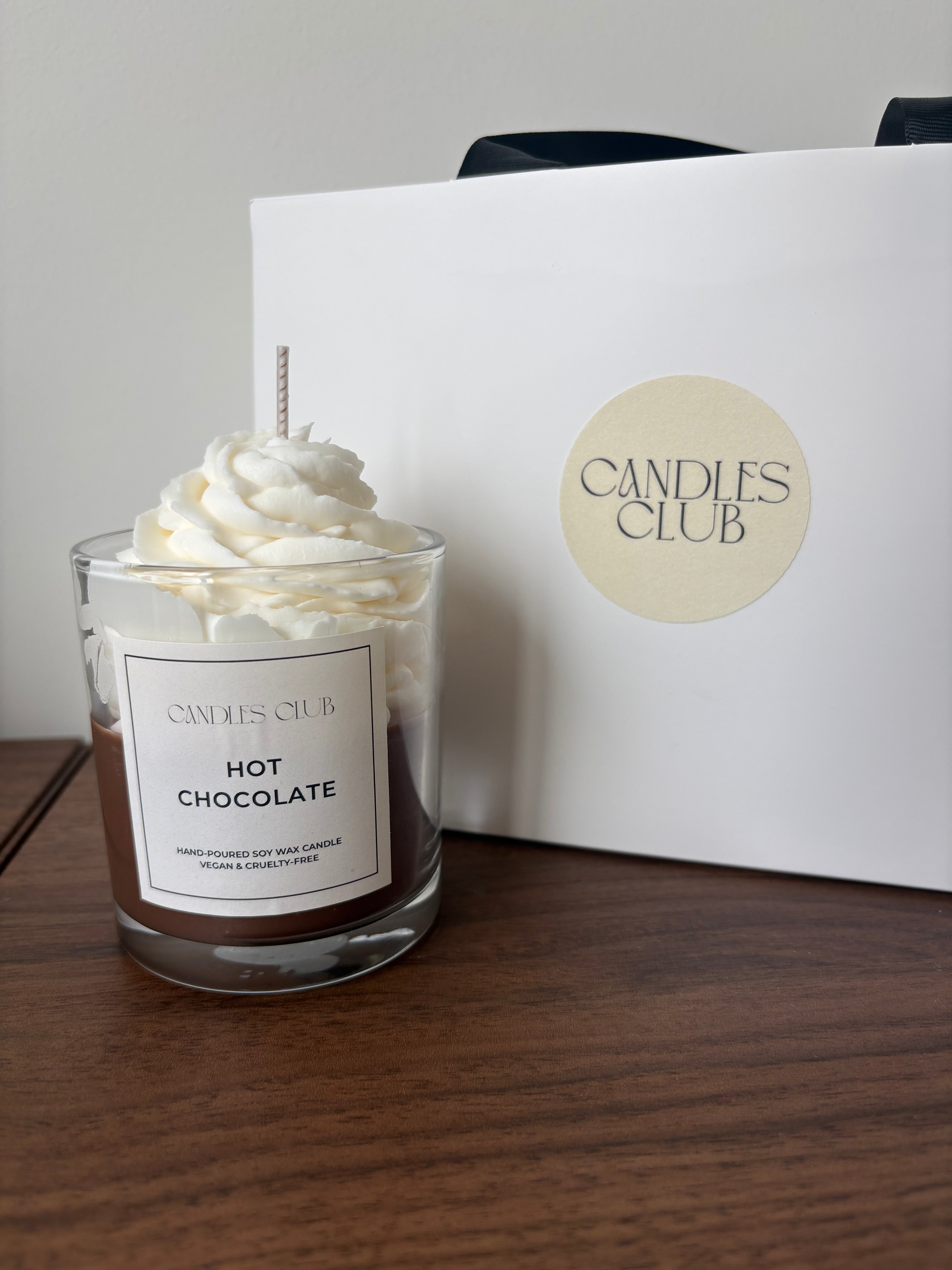 HOT CHOCOLATE - Bougie en cire de soja & cire gelée