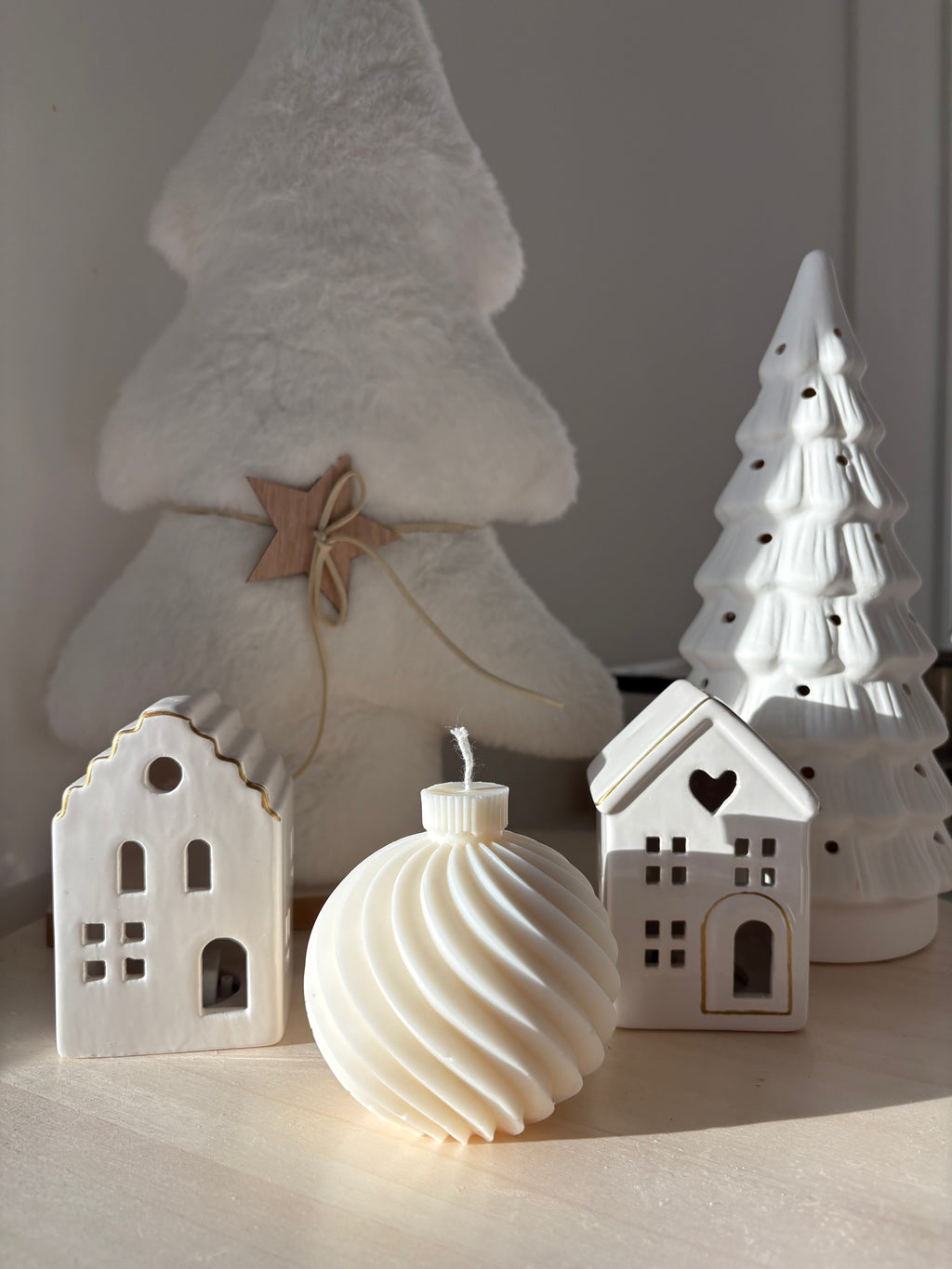 Bougie boule de Noël