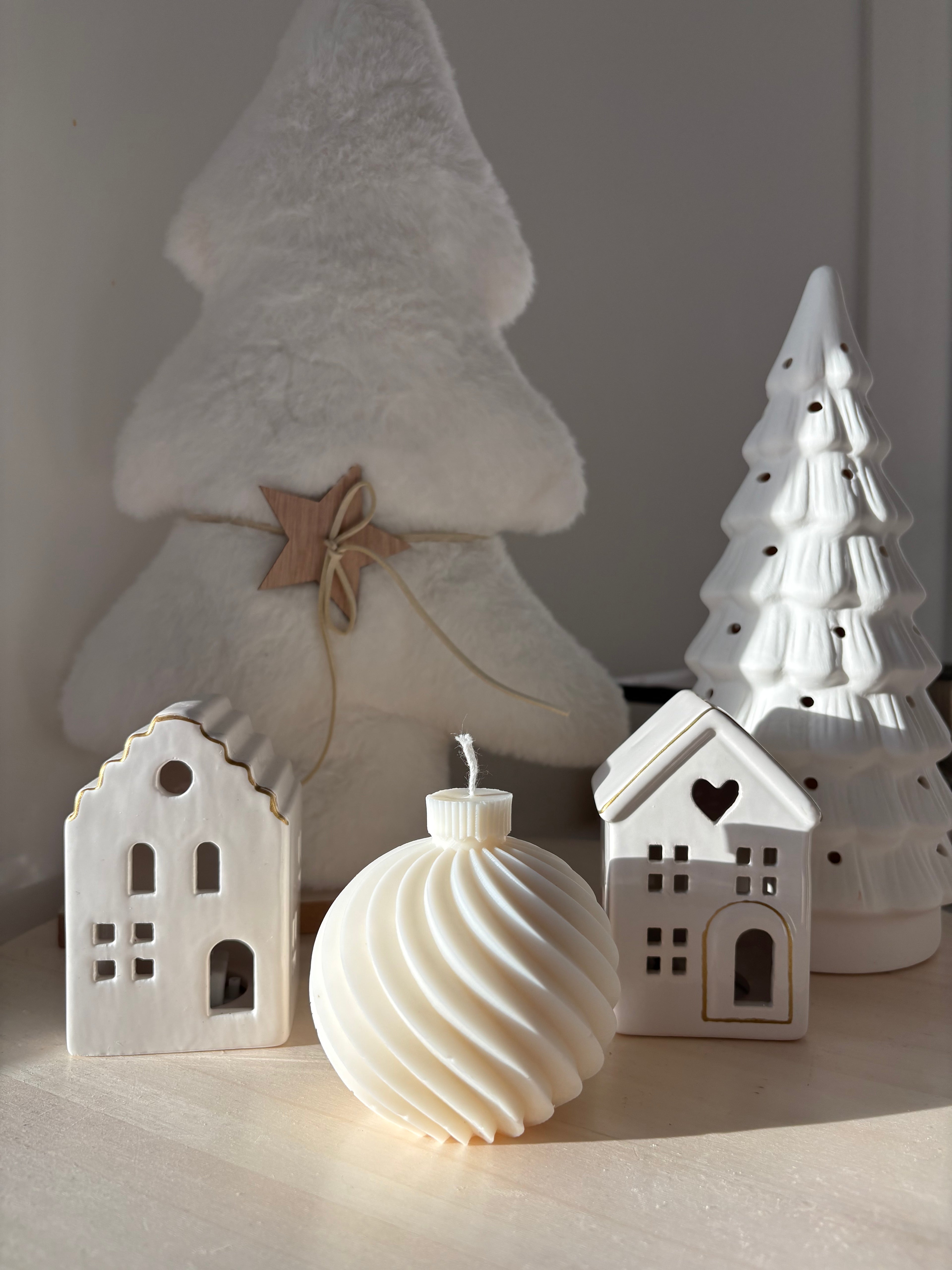 Bougie boule de Noël