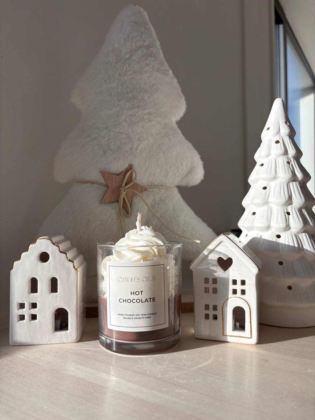 HOT CHOCOLATE - Bougie en cire de soja & cire gelée