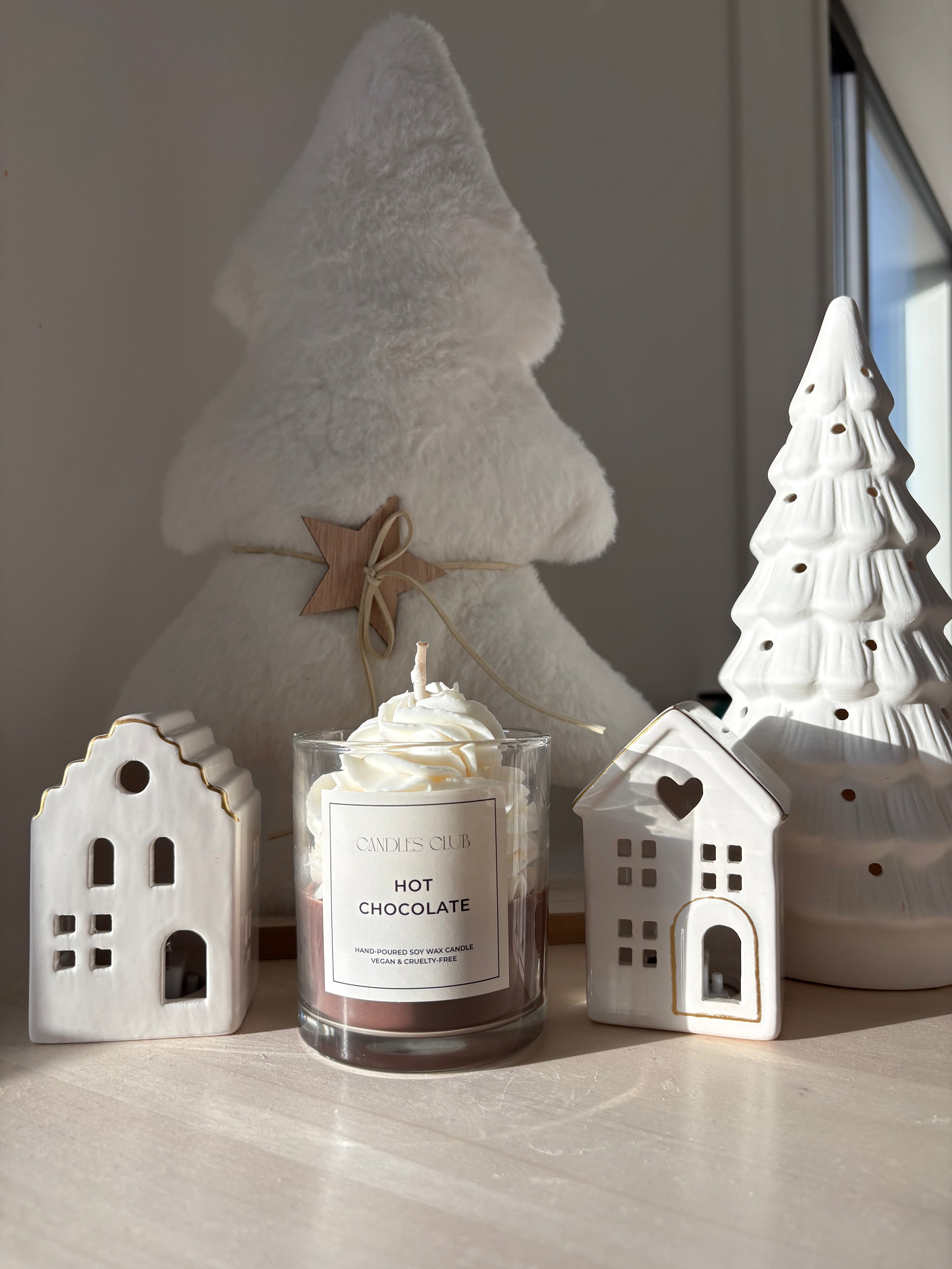 HOT CHOCOLATE - Bougie en cire de soja & cire gelée