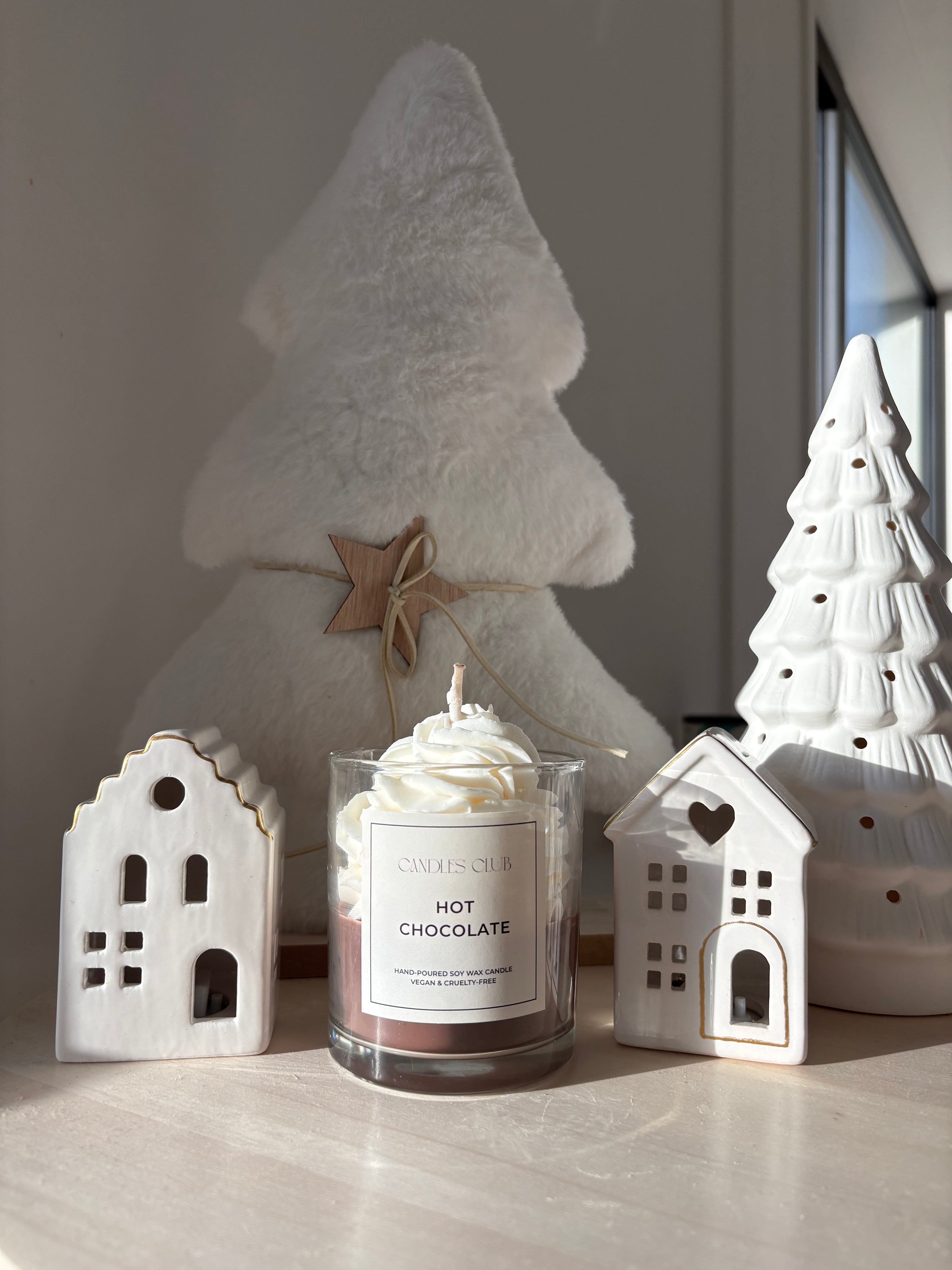 HOT CHOCOLATE - Bougie en cire de soja & cire gelée