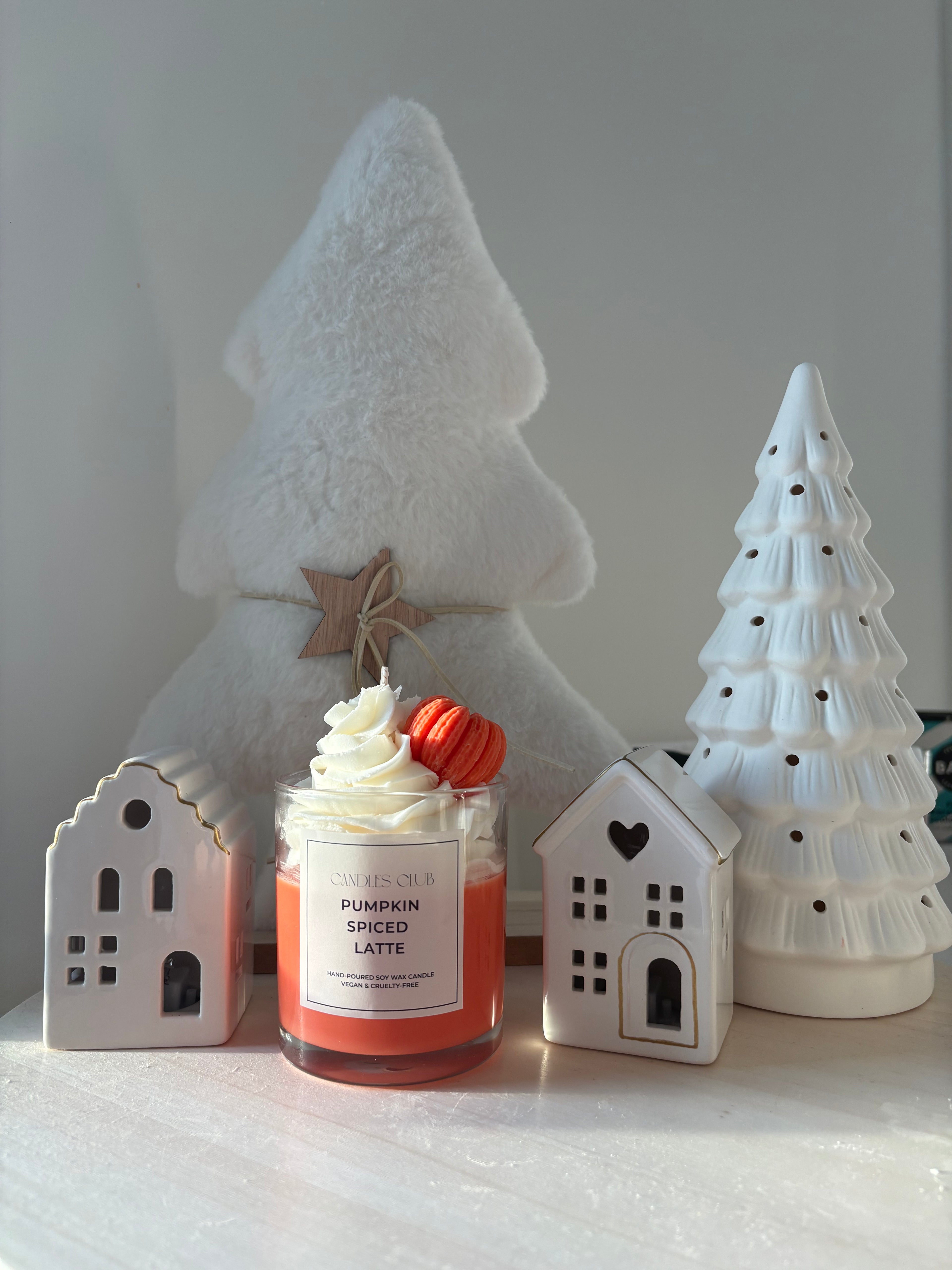 PUMPKIN SPICED LATTE - Bougie en cire de soja & cire gelée