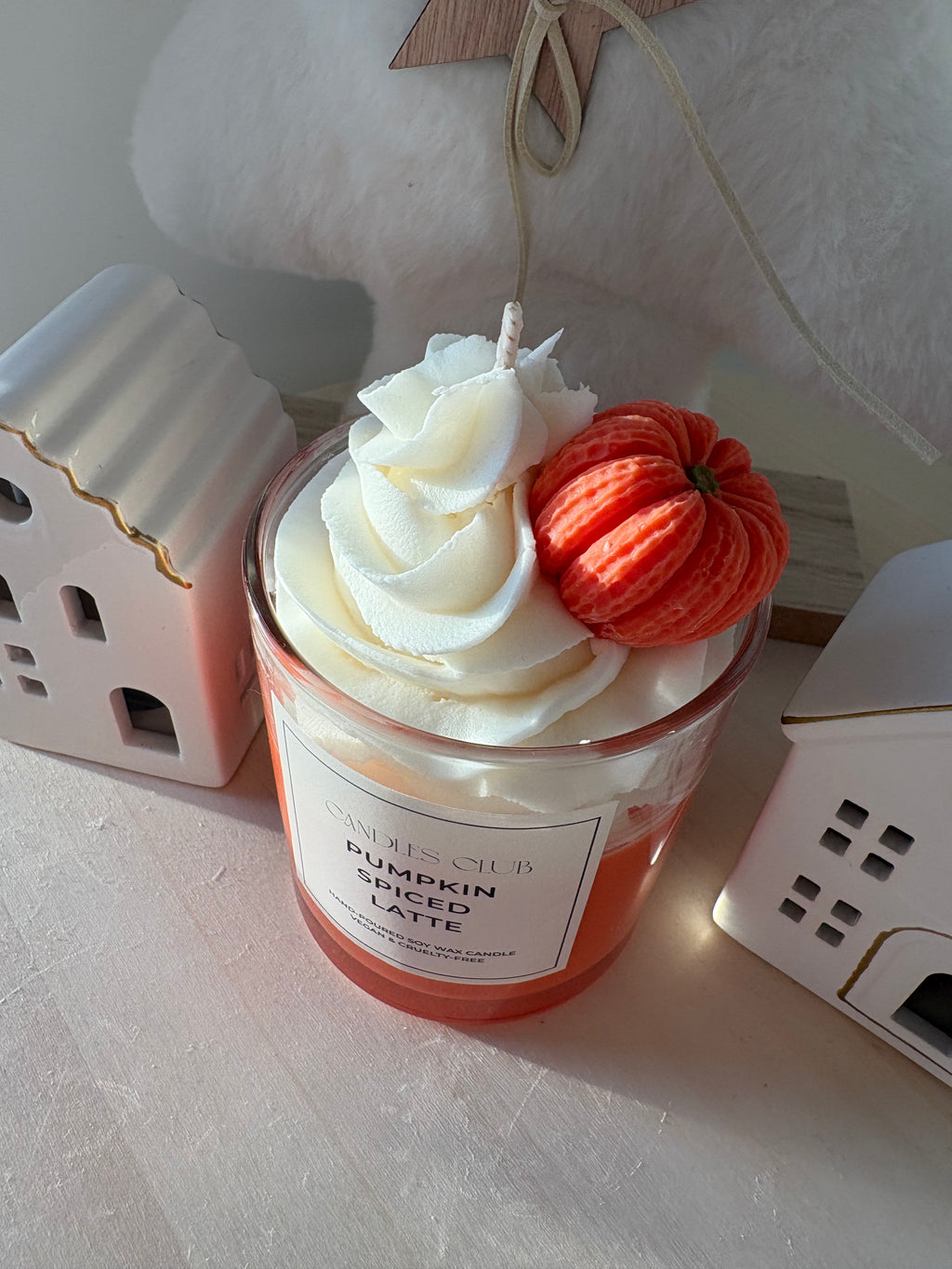 PUMPKIN SPICED LATTE - Bougie en cire de soja & cire gelée