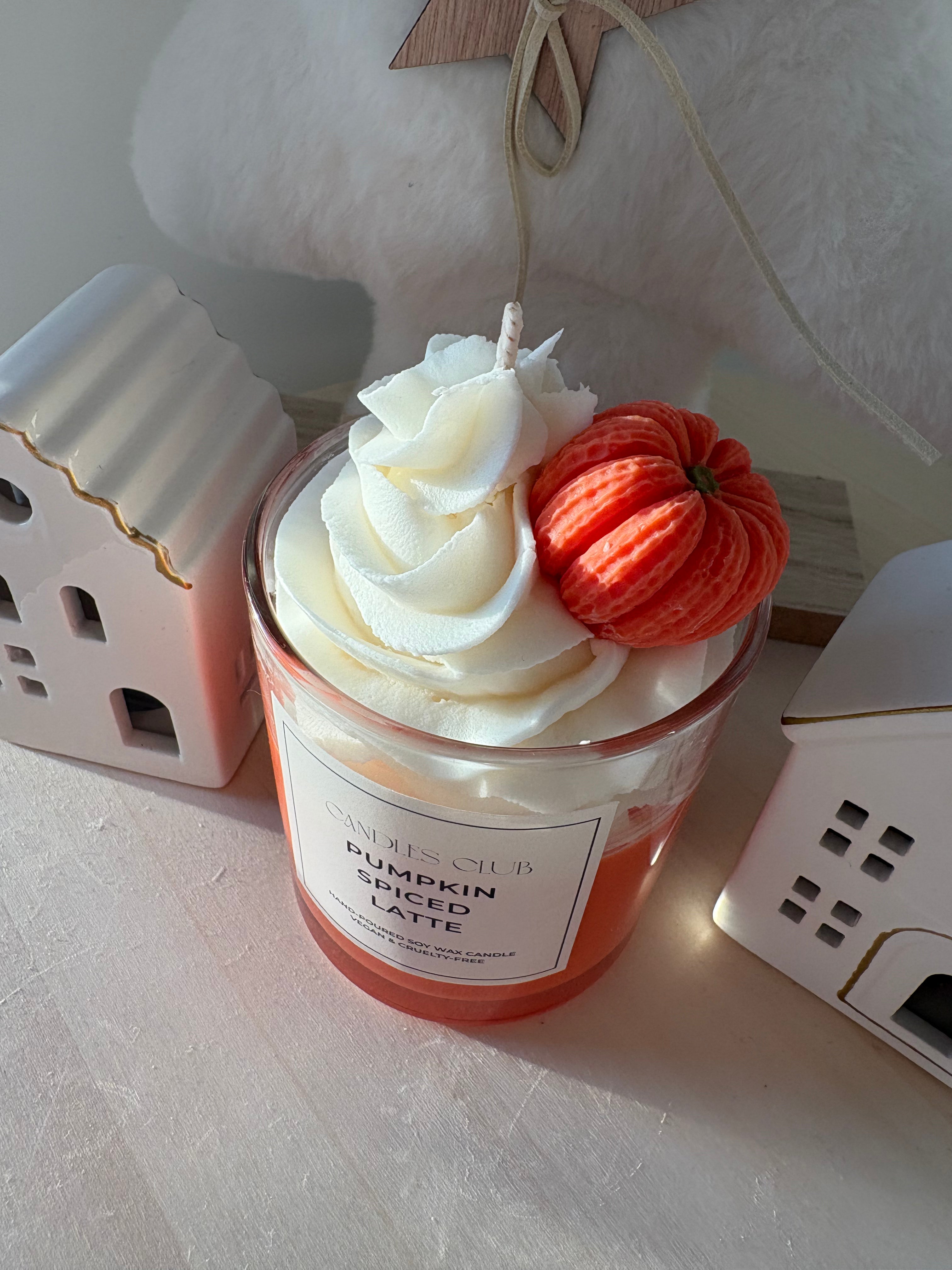 PUMPKIN SPICED LATTE - Bougie en cire de soja & cire gelée